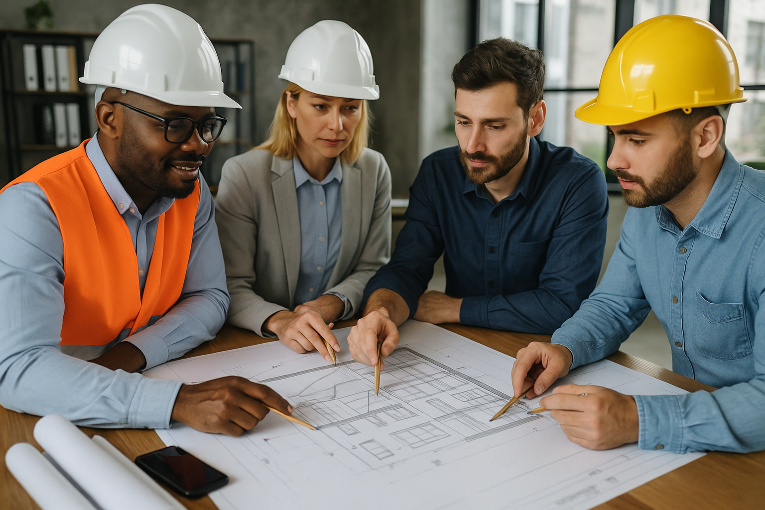 Pre-construction planning meeting